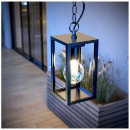 GTV Ventana-H lampa wisząca zewnętrzna 1x20 W czarna OS-VENTANAH-00