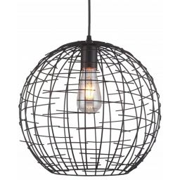 GTV Viela lampa wisząca 1x40 W czarna OS-VIEL2-11-DEC