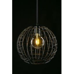 GTV Viela lampa wisząca 1x40 W czarna OS-VIEL2-11-DEC