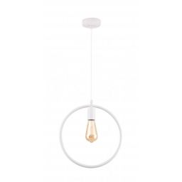 GTV Fija lampa wisząca 1x40 W biała OS-FI-E27-00-DEC