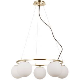 Italux Larosa lampa wisząca 5x5 W brązowa PND-33453-5-ABR