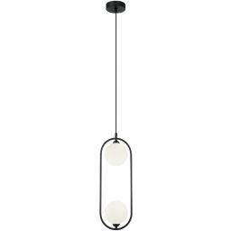 Italux Lupus lampa wisząca 2x25 W czarna PND-3965-2-BK