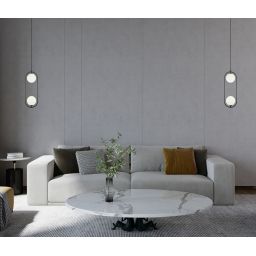 Italux Lupus lampa wisząca 2x25 W czarna PND-3965-2-BK