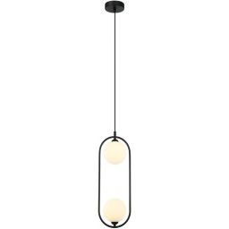 Italux Lupus lampa wisząca 2x25 W czarna PND-3965-2-BK