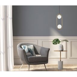 Italux Lupus lampa wisząca 2x25 W czarna-brązowa PND-3965-2-BRO