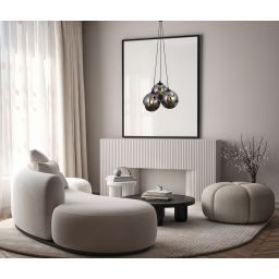 Italux Perlos lampa wisząca 3x5 W czarna PND-54456-3A-HB-SMG