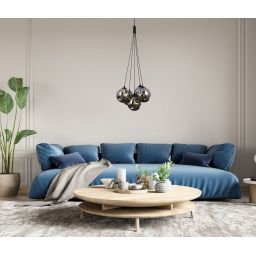 Italux Perlos lampa wisząca 5x5 W czarna PND-54456-5A-HB-SMG