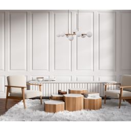 Italux Mirellio lampa wisząca 8x5 W mosiądz PND-66463-8-HB