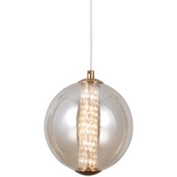 Italux Butero lampa wisząca 1x6 W złota-bursztynowa PND-34359-S-HBR-AMB