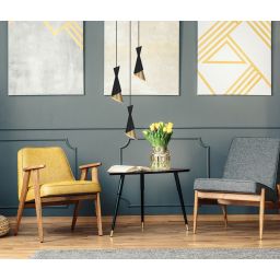 Italux Malia lampa wisząca 3x40 W czarna PND-85949-3 BK+GD