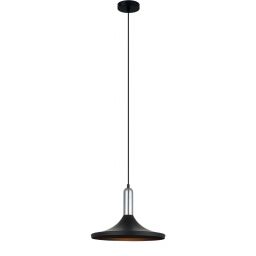 Italux Lusty lampa wisząca 1x60 W czarna MDM-3027/1 BK+CR