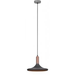 Italux Lusty lampa wisząca 1x60 W szary/popielaty MDM-3027/1 GR+RC