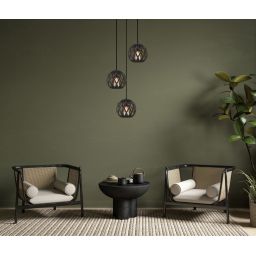 Italux Hilo lampa wisząca 3x40 W czarna PND-22341-3SA-BK