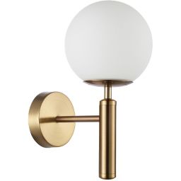 Italux Ravena kinkiet 1x10 W mosiądz WL-2324-1 GD+OPA