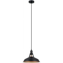 Italux Freya lampa wisząca 1x40 W czarna MDM-2315/1 M BK+GD
