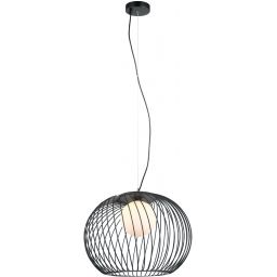 Italux Clarisa lampa wisząca 1x40 W czarna MDM-3842-1 BK