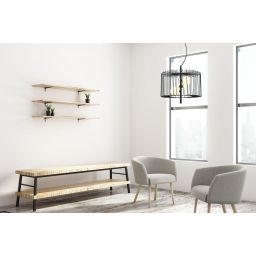 Italux Daren lampa wisząca 3x25 W czarna MDM-3937/3 BK