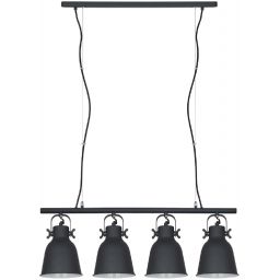 Italux Lavare lampa wisząca 4x40 W czarna MD-HN82608-4-BK+WH