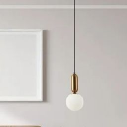 Italux Aldeva lampa wisząca 1x40 W złota PND-02340-1S-BRO