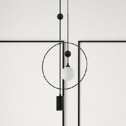 Italux Trosti lampa wisząca 2x60 W czarna PND-428892-BK