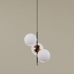 Italux Stelia lampa wisząca 3x5 W czarna PND-43660-3