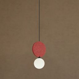 Italux Andrea lampa wisząca 1x25 W czarna/czerwona PND-59779-1M-RED