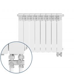 KFA Armatura G500F/D/8 grzejnik pokojowy 57,2x64,4 cm podłączenie dolne biały 789-082-44