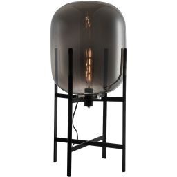 Italux Maversa lampa stojąca 1x60 W czarny/grafitowy lustrzany FL-82321-1A-M