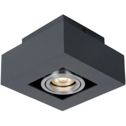 Italux Casemiro lampa podsufitowa 1x50 W czarna-aluminium IT8002S1-BK/AL