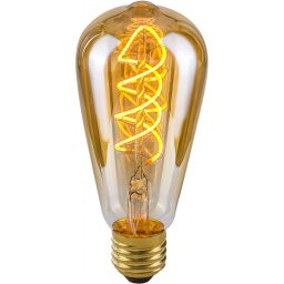 Italux Spiral Amber żarówka LED 1x4 W 2200 K E27 LDS-ST64-SA ST64