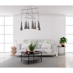 Italux Luca lampa wisząca 10x50 W brązowa MD16115-10A