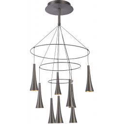 Italux Luca lampa wisząca 8x45 W brązowa MD16115-9A