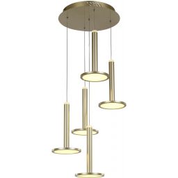 Italux Oliver lampa wisząca 5x60 W złota MD17033012-5A GOLD