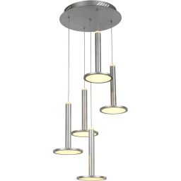 Italux Oliver lampa wisząca 5x60 W nikiel MD17033012-5A S.NICK