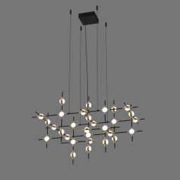 Italux Provenza lampa wisząca 72 W czarna MD18001067-30A BG