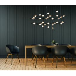 Italux Provenza lampa wisząca 72 W czarna MD18001067-30A BG