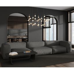 Italux Provenza lampa wisząca 72 W biała-złota MD18001067-30A GD