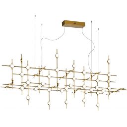 Italux Provenza lampa wisząca 132 W biała-złota MD18001067-55A GD