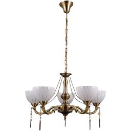 Italux Baxio lampa wisząca 5x60 W złota MD38445-5