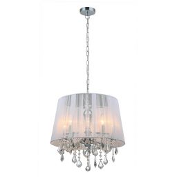 Italux Cornelia lampa wisząca 5x40 W biała MDM-2572/5 W