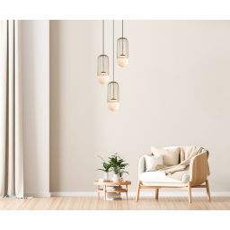 Italux Matty lampa wisząca 3x40 W złota MDM-3939/3GD