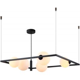 Italux Gareth lampa wisząca 5x25 W czarna MDM-3975/5 BK