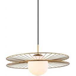 Italux Sandy lampa wisząca 1x40 W złota MDM-4002/1GD