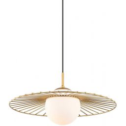 Italux Sally lampa wisząca 1x40 W złota MDM-4003/1GD