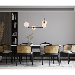 Italux Ferrand lampa wisząca 4x25 W czarna MDM-4123/4 BK