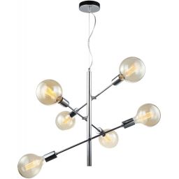 Italux Madalyn lampa wisząca 6x40 W chrom MDM3582/6 CH