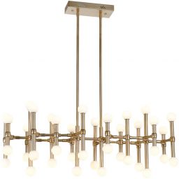 Italux Giovanna lampa wisząca 96 W biała-brązowa MX16009008-38A B