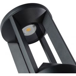 Italux Nomad lampa stojąca zewnętrzna 1x10 W czarna OFL-52052-M-BK