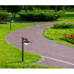 Italux Isola 3K lampa stojąca zewnętrzna 1x9 W czarna OFL-6923-3K