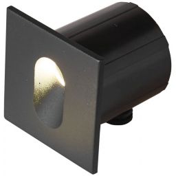 Italux Rovato 3K lampa przypodłogowa zewnętrzna 1x3 W czarny piaskowany ONFL-0224-3K
